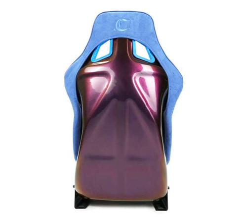 NRG FRP Bucket Seat (Large) Prisma-Chromatic Royal Blue Vegan Suede w/ Chameleon Back - FRP-302RBL-CHRMTC User 1