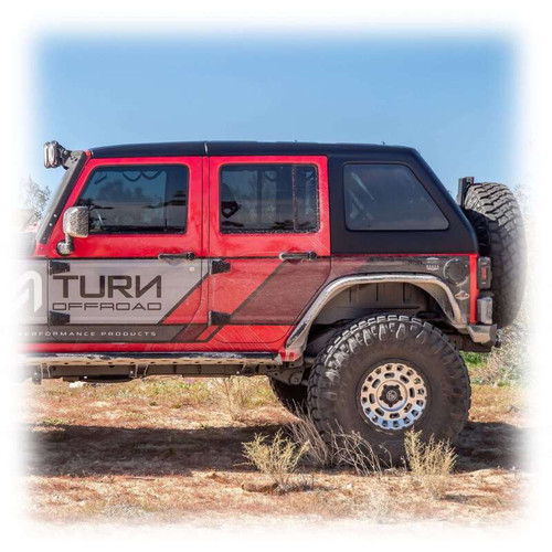 Turn Offroad 2007-2018 Jeep JK 4 Door Fastback Hardtop 2 Piece Primer (Paintable) - HTJKFB2-M4P Photo - Close Up