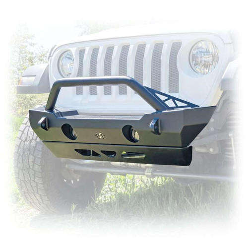 Turn Offroad 07-25 Jeep JK/JL/JT Front Bumper w/ Bolt-On Bull Bar & Skid Plate - JLFB-01 Photo - Primary