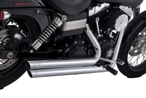 Vance & Hines HD Dyna 06-09 Big Shots Staggered Chrome Full System Exhaust - 17958 Photo - Primary