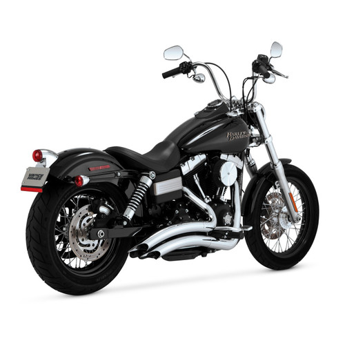 Vance & Hines HD Dyna 06-09 Big Radius 2-2 Chrome Full System Exhaust - 26081 Photo - Primary