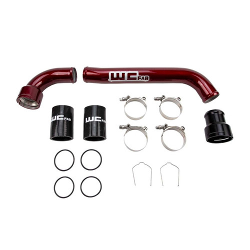 Wehrli 17-25 6.7L Power Stroke Upper Coolant Pipe Kit - WCFab Red - WCF100311-RED Photo - Primary