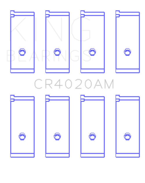 King Engine Bearings Suzuki G-13 (Size +0.50mm) Connecting Rod Bearing Set - CR4020AM0.5 Photo - Primary