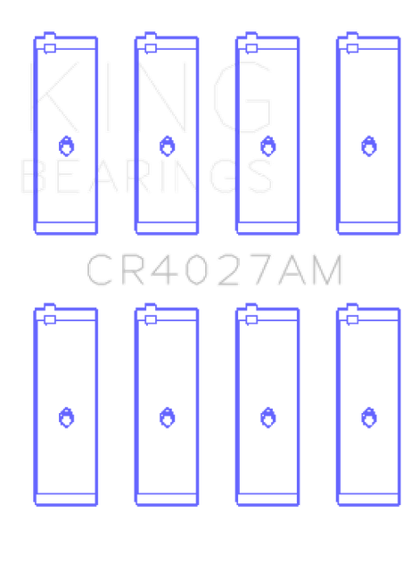 King Engine Bearings Toyota 3E (Size +0.50mm) Connecting Rod Bearing Set - CR4027AM0.5 Photo - Primary