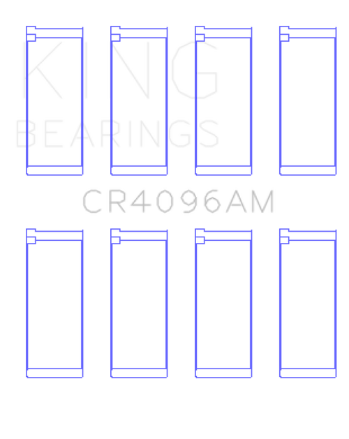 King Engine Bearings Mazda Fe/G6/F8 (Size +0.50mm) Connecting Rod Bearing Set - CR4096AM0.5 Photo - Primary