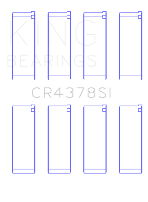 King Engine Bearings Hyundai G4Hc/G4Hg Epsilon/(Size +0.75mm) Connecting Rod Bearing Set - CR4378SI0.75 Photo - Primary
