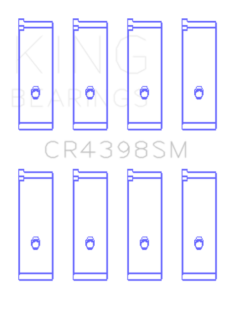 King Engine Bearings Honda L13A4/L15A Connecting Rod Bearing Set - CR4398SM Photo - Primary