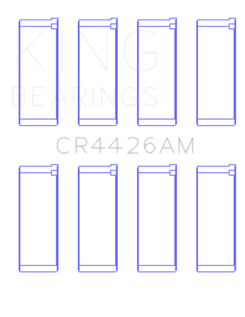 King Engine Bearings Renault R12 (Size +0.25mm) Connecting Rod Bearing Set - CR4426AM0.25 Photo - Primary