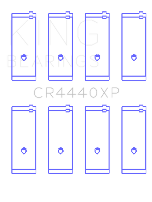 King Engine Bearings Ford Cortina 2000 Xl (Size +0.25mm) Connecting Rod Bearing Set - CR4440XP0.25 Photo - Primary