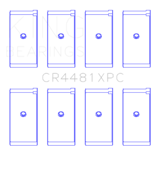 King Engine Bearings Mitsubishi 4G63/4G64/1992 (Size +.026mm) Connecting Rod Bearing Set - CR4481XPC.026 Photo - Primary
