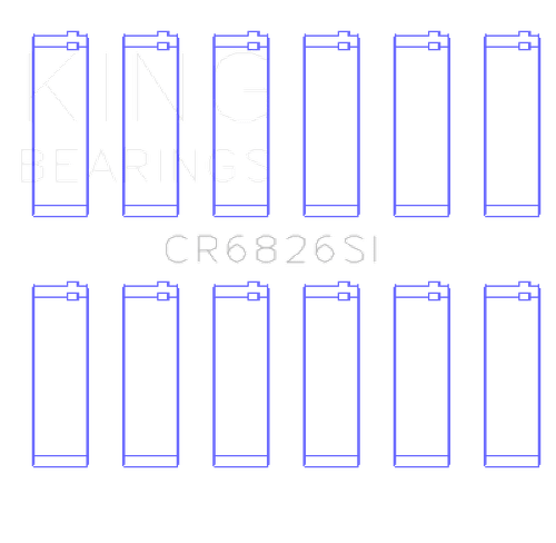 King Engine Bearings Holden 175/190 3.6L (Size +0.75mm) Connecting Rod Bearing Set - CR6826SI0.75 Photo - Primary