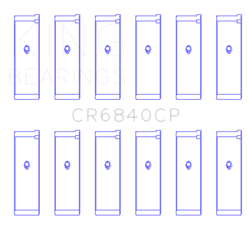 King Engine Bearings 05-12 Nissan VQ40DE V6 4L (Size 0.25) Rod Bearing Set - CR6840CP0.25 Photo - Primary