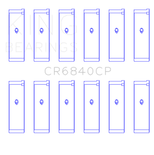 King Engine Bearings Nissan Vq40DE (Size +0.50mm) Connecting Rod Bearing Set - CR6840CP0.5 Photo - Primary