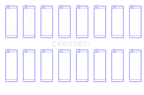 King Engine Bearings Ford 6.2L V8 Connecting Rod Bearing Set (Set of 8) - Size STD - CR8058SI Photo - Primary