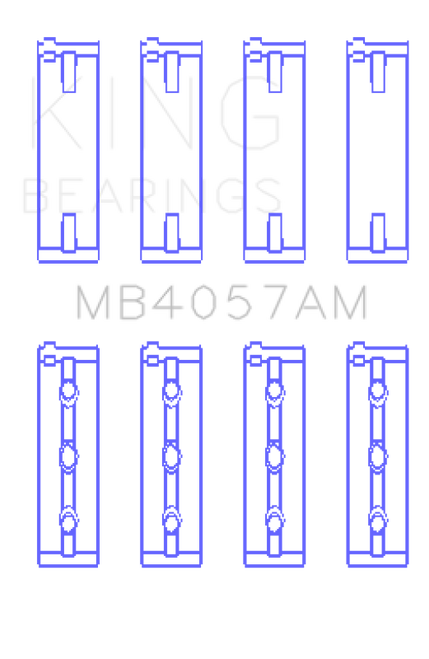 King Engine Bearings Honda C27A4 (Size +0.25mm) Main Bearing Set - MB4057AM0.25 Photo - Primary