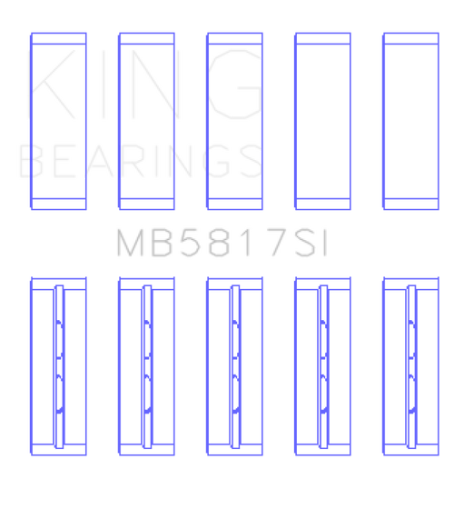 King Engine Bearings 04-12 Mitsubishi Colt Replacement Main Bearing Set - MB5817SI Photo - Primary