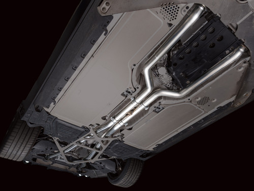 AWE Tuning BMW G90/G99 M5 Track Edition Cat-Back Exhaust - Chrome Silver Tips - 3020-42790 Photo - Mounted