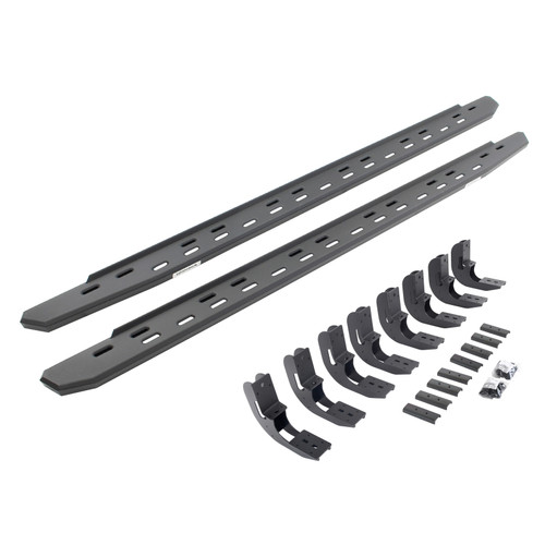 Go Rhino 19-25 Chevrolet Silverado 1500 RB30 Slim Running board + Brackets - Textured Black - 69604887SPC Photo - Primary