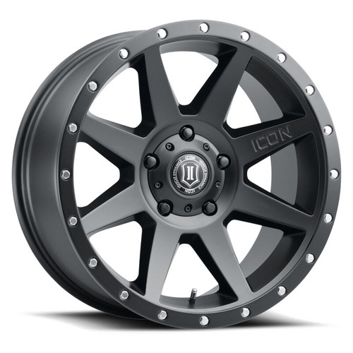 ICON Rebound 20x9 / 6x5.5 / 16mm / 5.625in BS Satin Black Wheel - 1820909056SB Photo - Primary