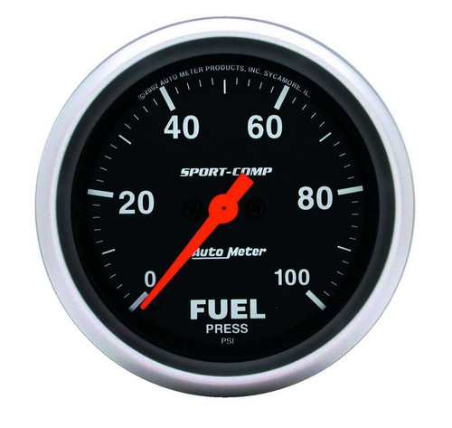 AutoMeter Gauge Fuel Pressure 2-5/8in. 100PSI Digital Stepper Motor Sport-Comp - 3563