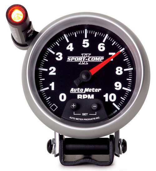 Autometer Sport-Comp II Quick Lite 3 3/4in 10K RPM Pedestal Tachometer - 3690