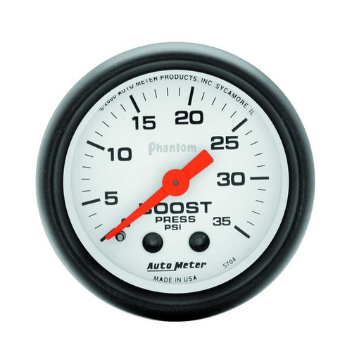Autometer Phantom 52mm 35 PSI Mechanical Boost Gauge - 5704