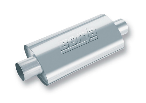 Borla XR-1 Racing Sportsman 2 1/2 inch Outlet / 2 1/2 inch Inlet 12in Case Oval Muffler - 40941
