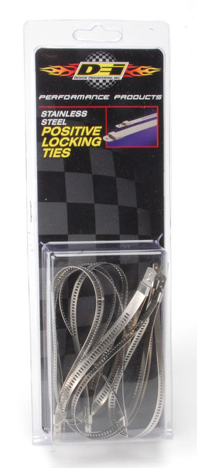 Positive Locking Ties 7mm x 9in  8-pk