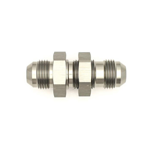 DeatschWerks 8AN Male Flare To 8AN Male Flare Bulkhead Adapter (Incl. Nut) - 6-02-0709