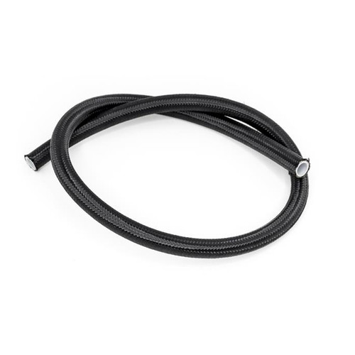 DeatschWerks 6AN Black Nylon Braided PTFE Hose 3 Feet - 6-02-0864-3