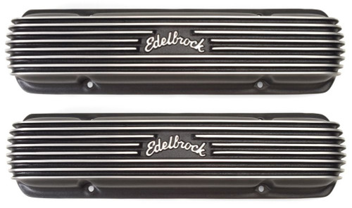 Edelbrock Valve Cover Classic Series Pontiac 1962-1979 301-455 CI V8 Black - 41303