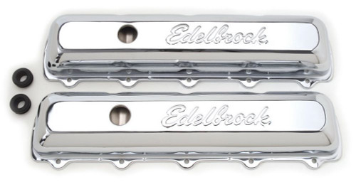 Edelbrock Valve Cover Signature Series Oldsmobile 350-455 CI V8 Chrome - 4485