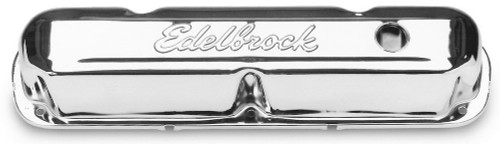 Edelbrock Valve Cover Signature Series Chrysler 1965-1991 318-340-360 CI V8 Chrome - 4495