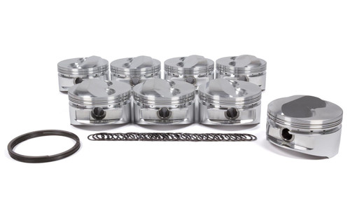 JE Pistons 350 SBC .300 DOME Set of 8 Pistons - 182006