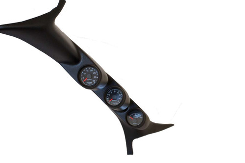Autometer 99-07 Ford Powerstroke/SD Black Triple Pillar Gauge Kit - 7077 Autometer 99-07 Ford Powerstroke/SD Black Triple Pillar Gauge Kit - 7077
