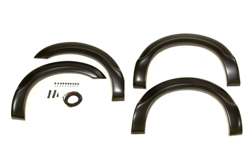 Bushwacker 99-07 Ford F-250 Super Duty Styleside OE Style Flares 4pc - Black - 20909-02 Bushwacker 99-07 Ford F-250 Super Duty Styleside OE Style Flares 4pc - Black - 20909-02