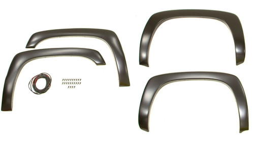 Bushwacker 99-02 Chevy Silverado 1500 Fleetside OE Style Flares 4pc 78.0/96.0in Bed - Black - 40907-02 Bushwacker 99-02 Chevy Silverado 1500 Fleetside OE Style Flares 4pc 78.0/96.0in Bed - Black - 40907-02
