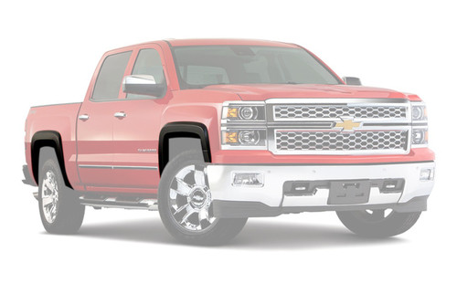 Bushwacker 19-21 Chevrolet Silverado 1500 OE-Style 4PC Fender Flares Black Smooth - 40930-02 Bushwacker 19-21 Chevrolet Silverado 1500 OE-Style 4PC Fender Flares Black Smooth - 40930-02