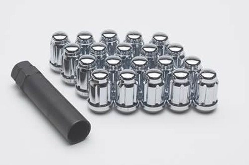 20 Lug Nuts 12mmx1.50 Chrome w/Key