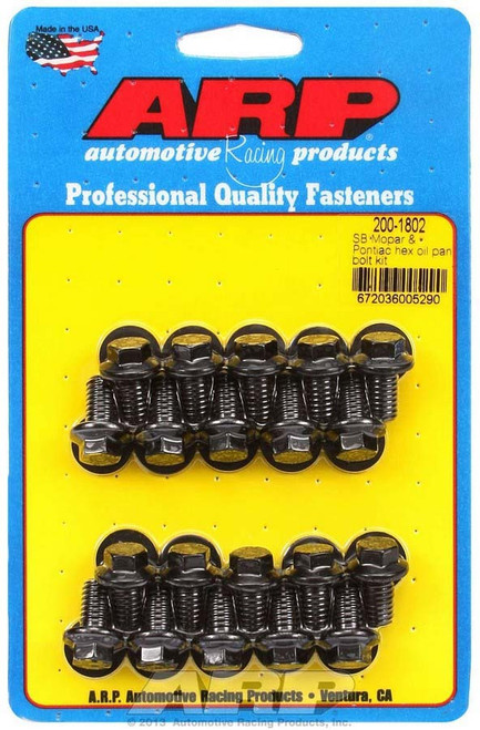 ARP SB Mopar and Pontiac Hex Oil Pan Bolt Kit - 200-1802