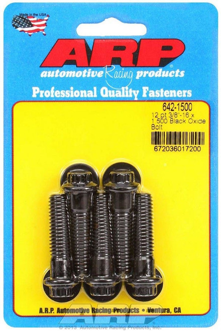 ARP 3/8-16 x 1.500 12pt Black Oxide Bolts - 642-1500
