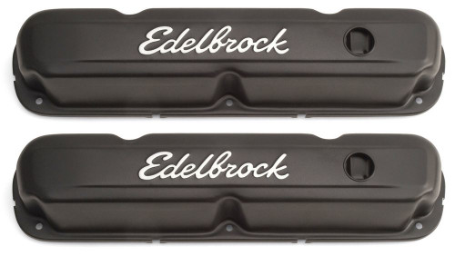 Edelbrock Valve Cover Signature Series Chrysler 1965-1991 318-340-360 CI V8 Black - 4473