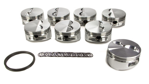 SBC Flat Top Piston Set 4.155 Bore -5cc