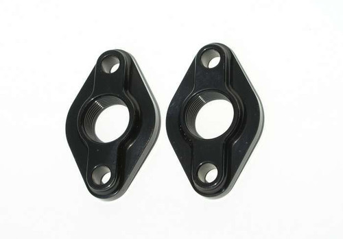 BBC Water Pump Port Adapters - Black (2pk)