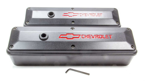 SBC 2pc Valve Covers Black