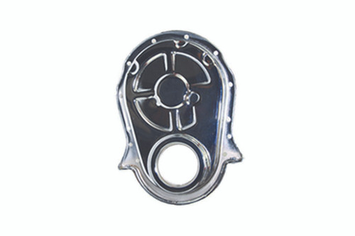 BBC Steel Timing Chain Cover Chrome