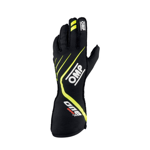 One EVO X Gloves Black Flo Yellow Size Med