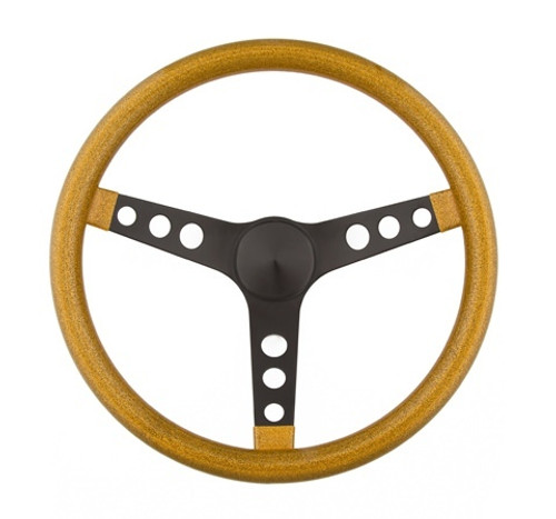 Steering Wheel Mtl Flake Gold/Spoke Blk 13.5