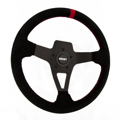 Suede Series Steering Wheel Black Suede