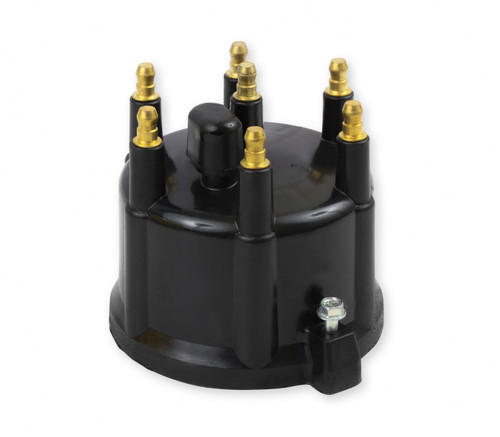 ACCEL Distributor Cap - Dodge 3.9L, V6 - Male - HEI Style - Black (ACC-1120328)
